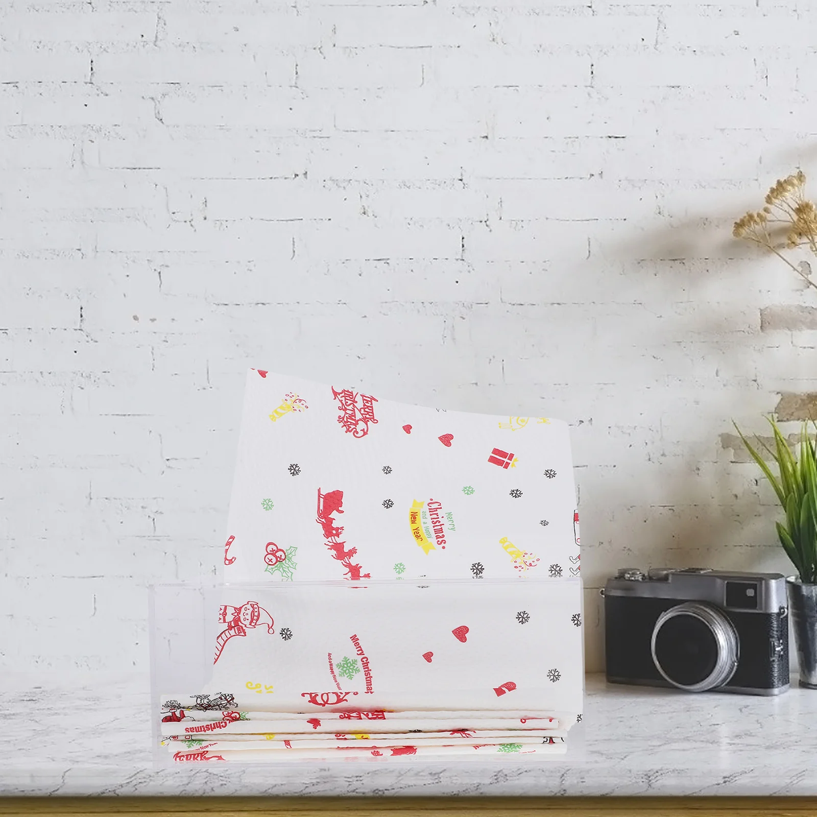 

Clear Acrylic Napkin Holder Napkin Stand for Dining Table Kitchen Restaurant Bar Tissue Organizer Table Tissue Box