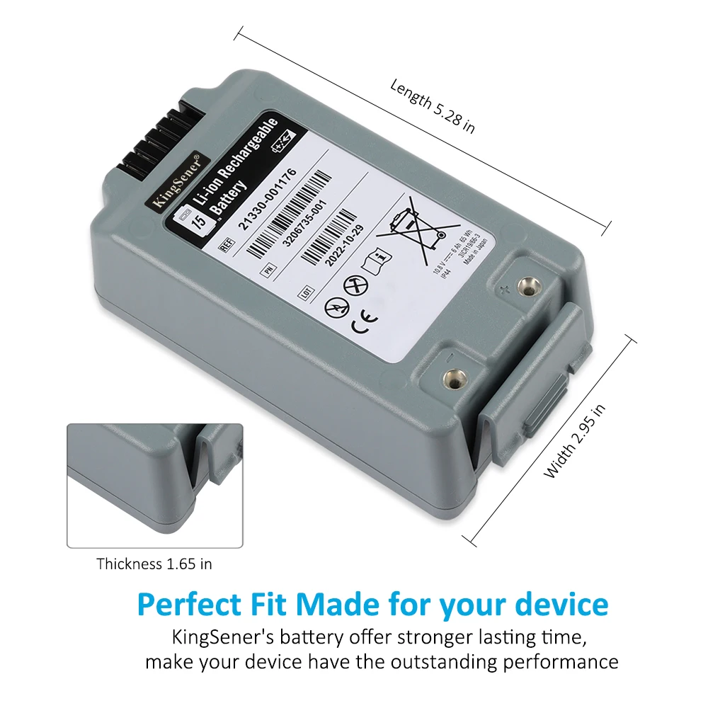 Imagem -04 - Kingsener Ref Bateria para Fisio-controle Médico Desfibrilador Lifepo4 15 3206735001 42172105 21330-001176 21330-001176