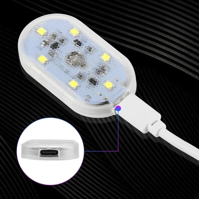 

USB Touch Sensor LED Roof Light - 1pc Car Interior Ceiling Lamp, Reading Light, Decorations Lighting
