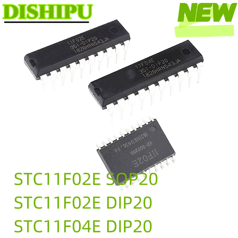 

5PCS MCU 8051,STC11F02E-35I-SOP20/SOP16 STC11F02E-35I-DIP16/DIP40 STC11F04E-35I-DIP20 MCU
