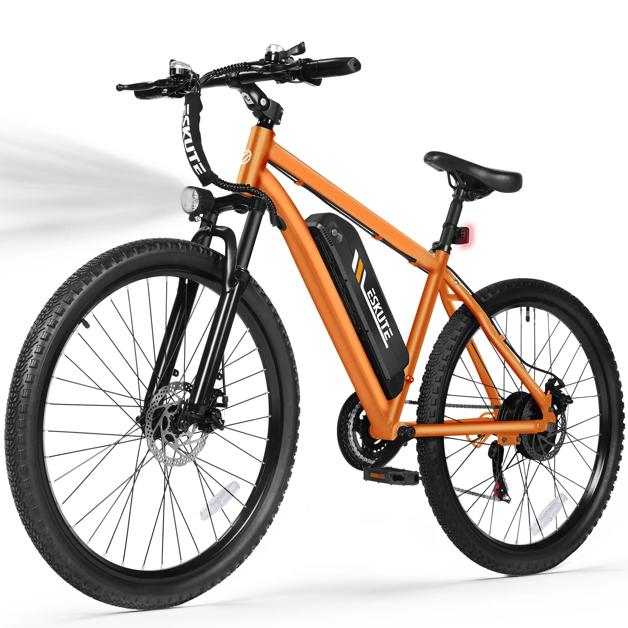ESKUTE Electric Bicycle for Adults – 21-Speed Gear 27.5' Mountain Electric Bike, 20MPH+, 48V 10.4Ah Battery E-Bike image 6