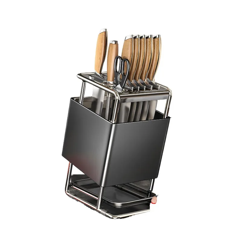 Stainless steel 2026 new kitchen, cutting board rack, integrated multi-functional storage rack