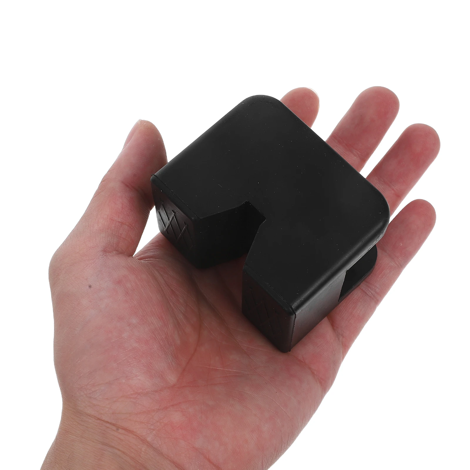 

2 PCS Rubber Boot Jack Cover for Stand Engine Oil Black Sleeve