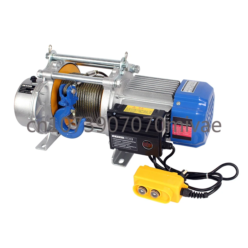 Aluminum Wire Rope 1 Ton 2 Tons 220V/380V Small Electric Winch, Household Multifunctional , Building Decoration