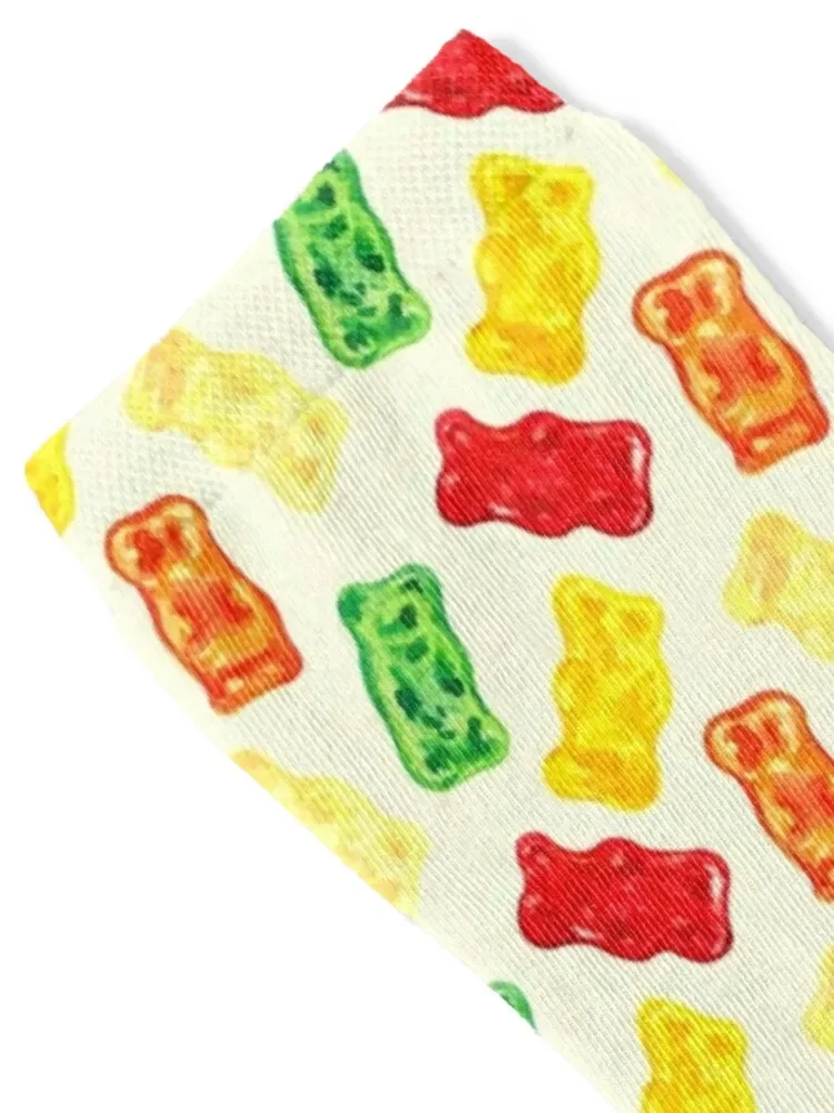 Gummy Bear Pattern Socks gym Rugby Socks For Women Men's