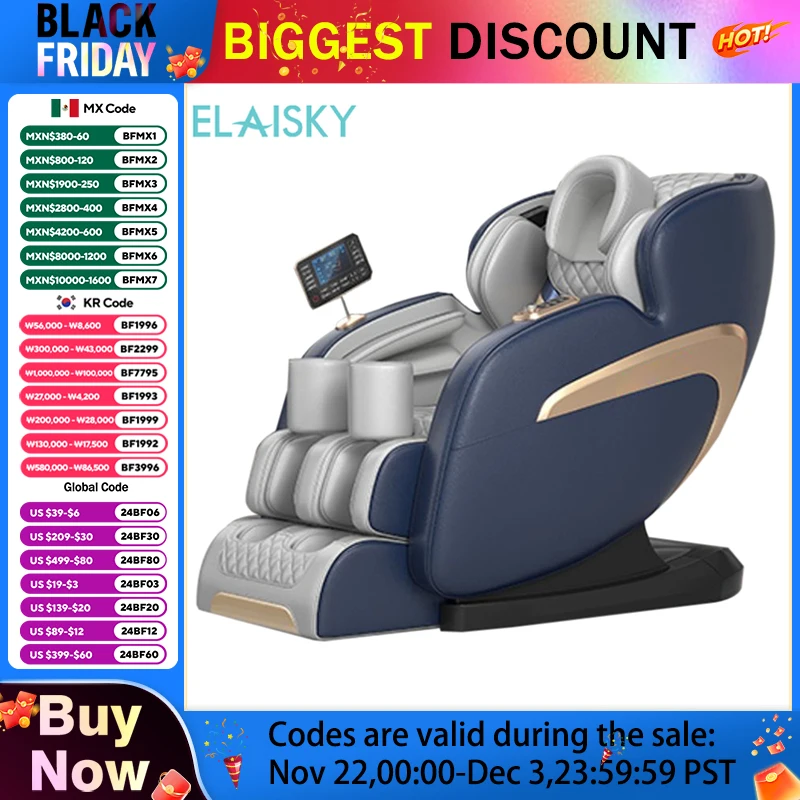 Massage Chair Relax Bluetooth Smart Speaker Body Care Chair Sofa Multi Functional Electric Massage Chair Full Body Zero Gravity