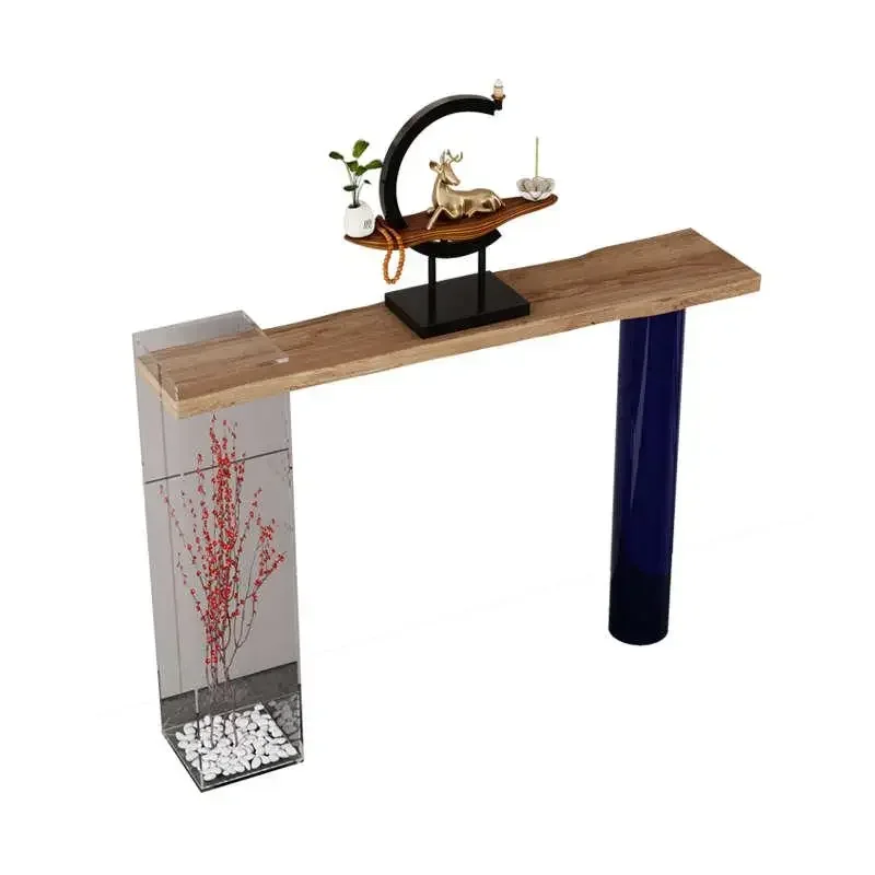 

Wood Vintage Living Room Table Vertical Hotel Garden Minimalist Entrance Hall Furniture