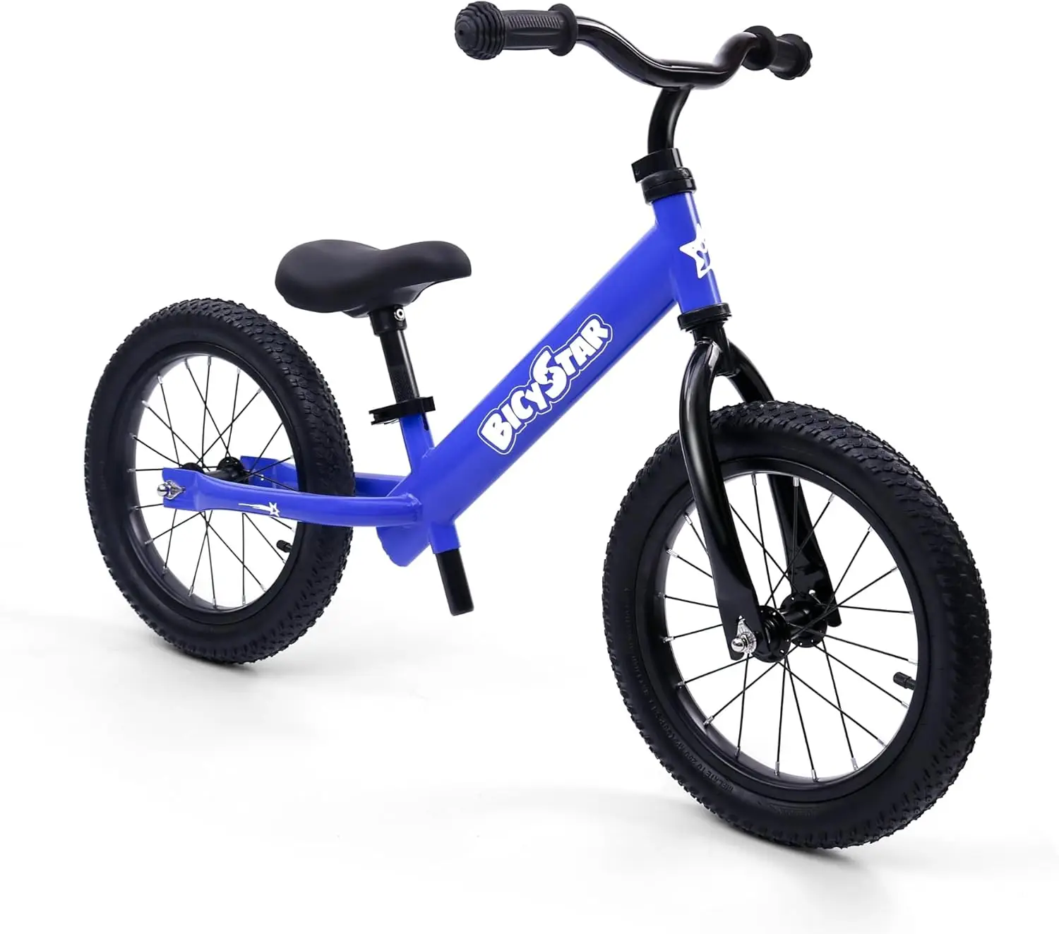 Bici senza pedali da 14 pollici per bambini di 3-7 anni, bici per bambini senza pedali, pneumatici in gomma pneumatica, altezza regolabile, bicicletta per bambini Pedalless