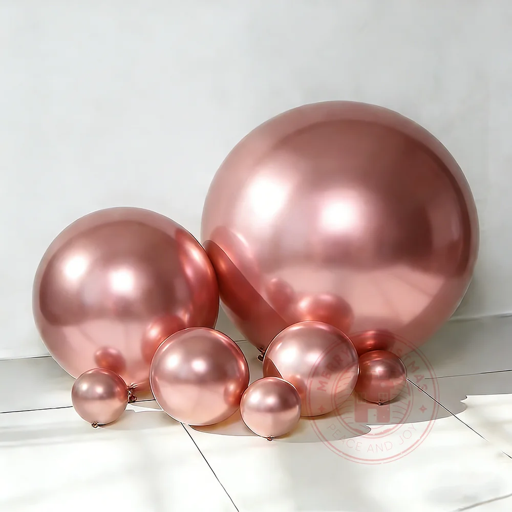 5" 10" 12" 18" Metallballon Geburtstag Party Dekoration Valentinstag Hochzeit Luftballons Bogen Weihnachten Festival Dekor Zubehör – Detail 6