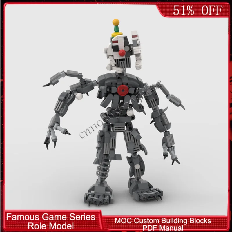596 PCS Popular Game Character Series Patchwork Alloy Puppet MOC Customize Modular Building Block Simple DIY Toy Christmas Gift