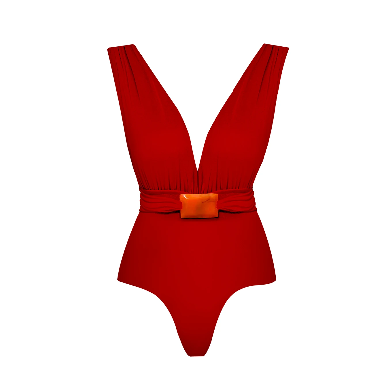 2Piece Deep V Swimsuit With Long Skirt Women Sexy Swimwear Female Bikini Shiny Button Biquini Swim Suit Print Bodysuit Beachwear image 5