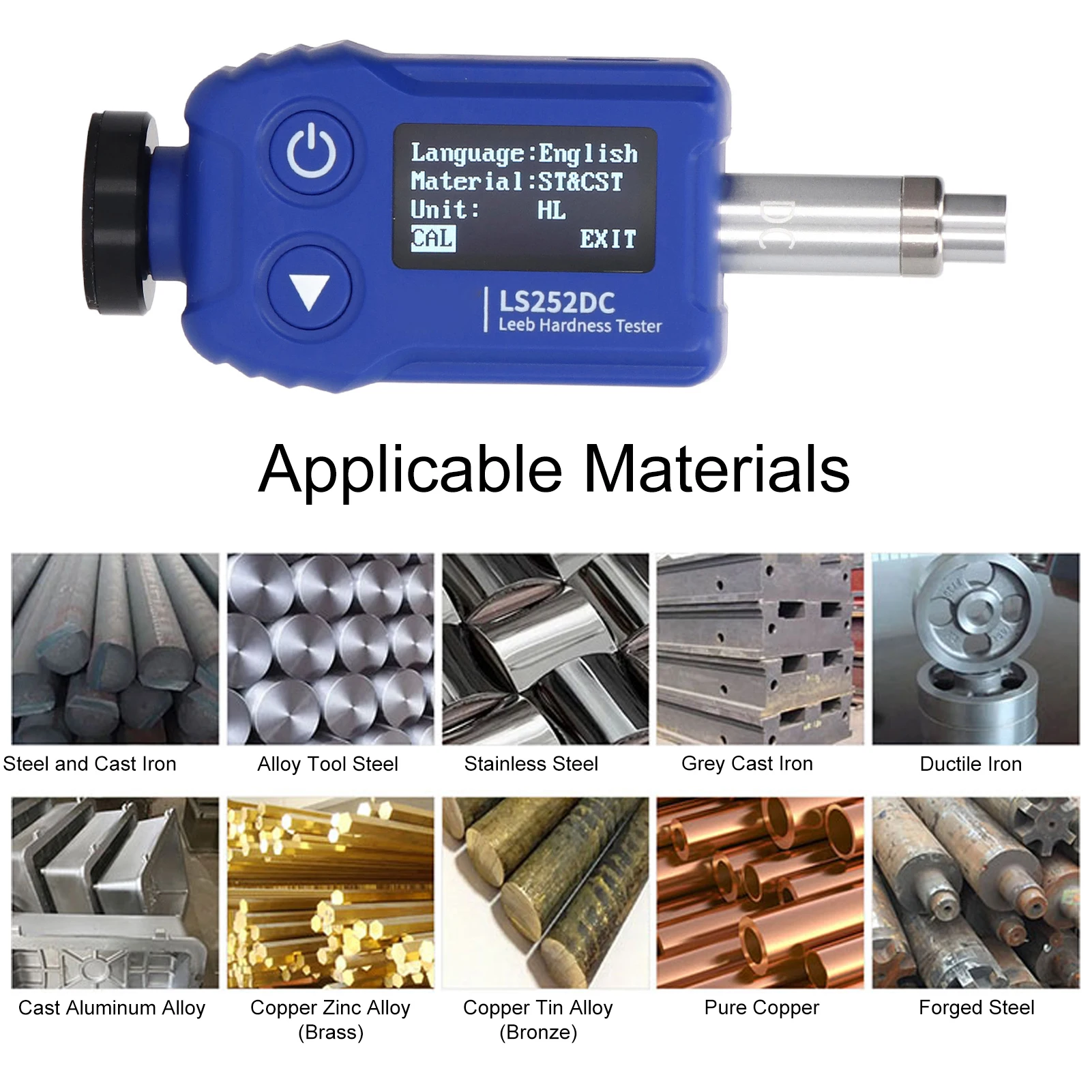 경도 시험기 디지털 경도 시험기 HL HV HB HS HRA HRB HRC 휴대용 금속 경도 게이지 듀로미터 경도계