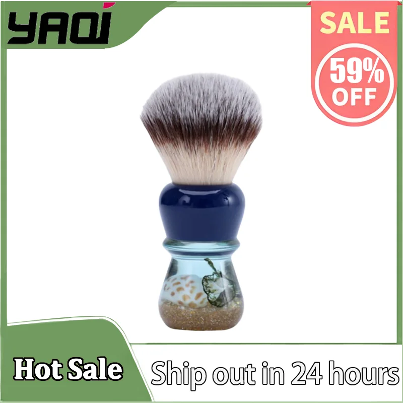 

YAQI Atlantis 24 мм синтетические волосы мужские помазок для бритья профессиональный дорожный уход за бородой для дома/праздника