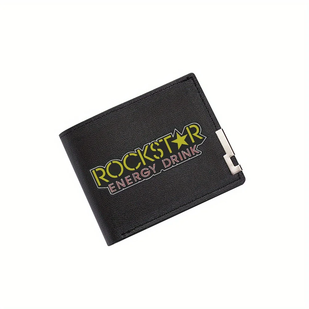 Rockstar energy drink star logo design Men's Wallet Printing Design Simple Modern Stylish Business Father's Boyfriend's Christma
