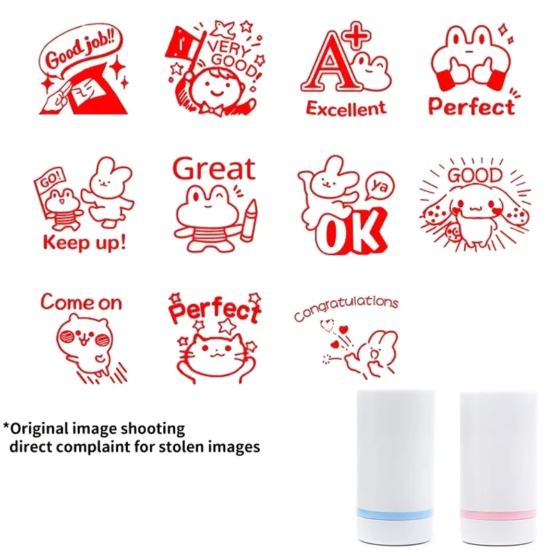 1pc self-priming ink incentive comment stamp, suitable for parents' signatures, teacher comments and rewards