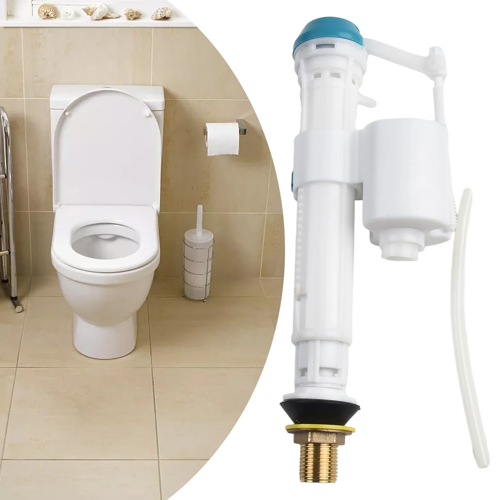 Cisterna Válvula de Preenchimento Altura Nível de Água Entrada Acessórios do Banheiro Entrada Inferior Ajustável wc