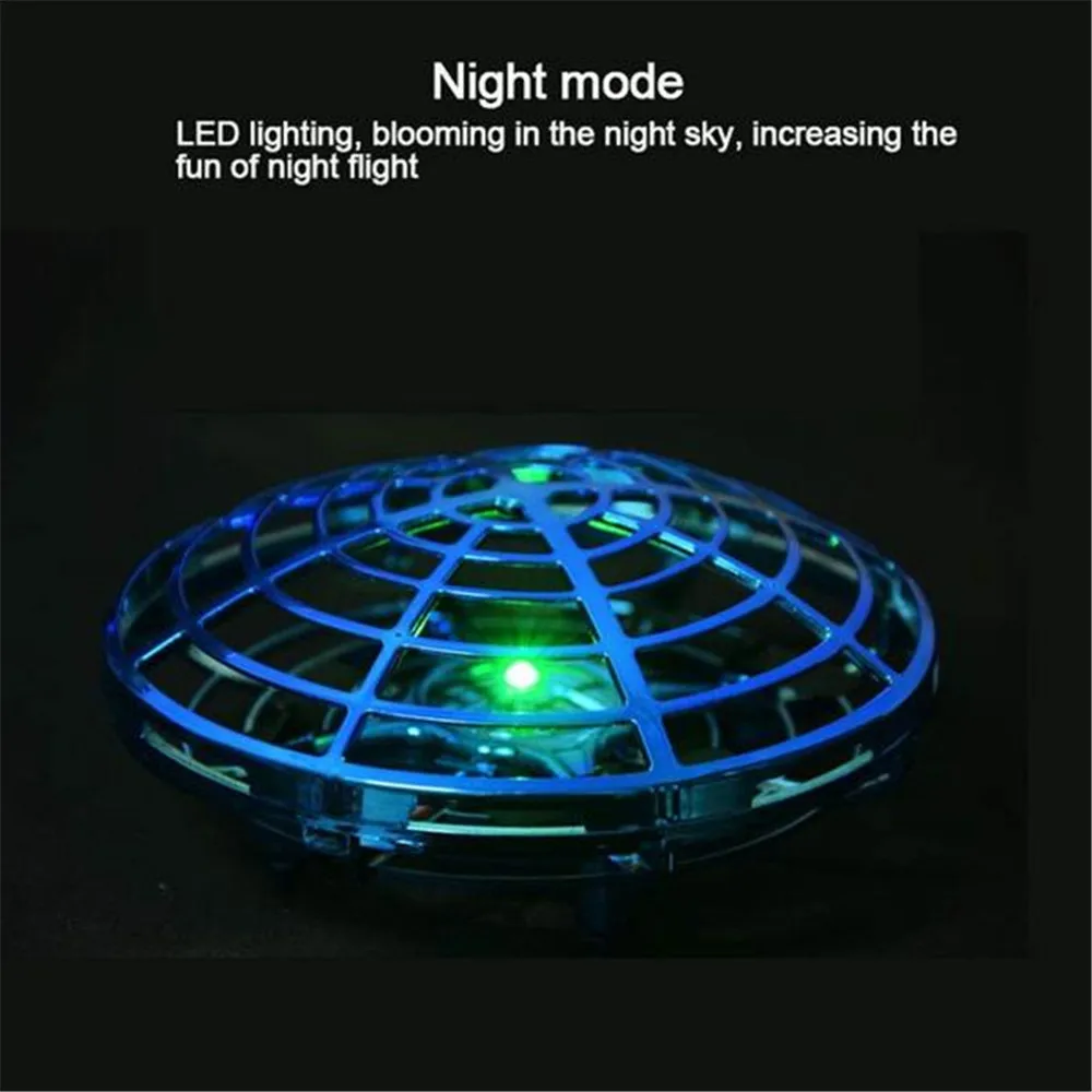 Mini RC UFO Drohne Geste Sensing elektrische fliegende tragbare Quadcopter mit LED-Licht Hubschrauber Modell Geschenke Spielzeug für Jungen