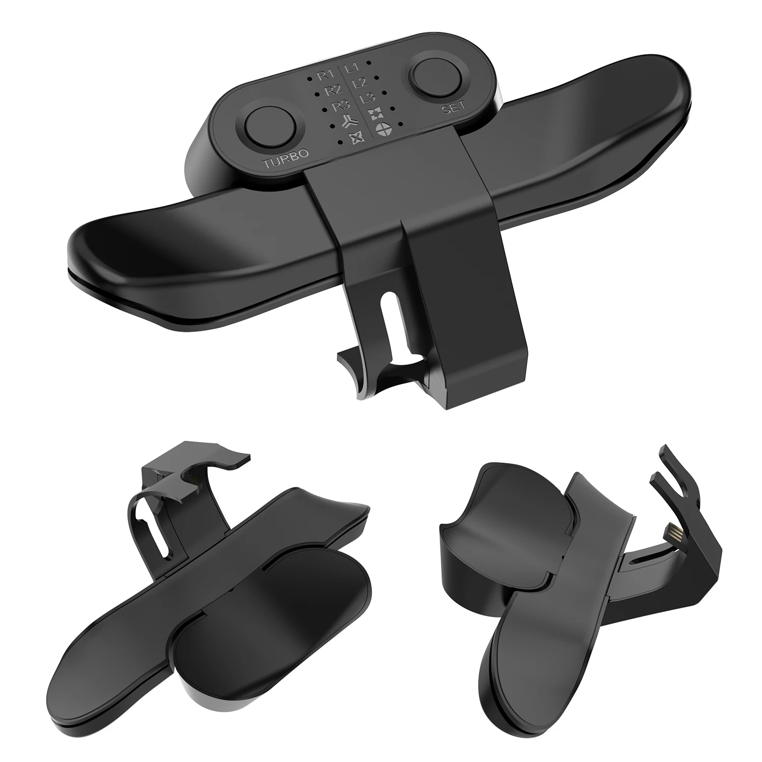 Ergonomic Controller Paddles with Back Button Controller Attachment Multifunctional 10 Key Mappings P4 Paddles