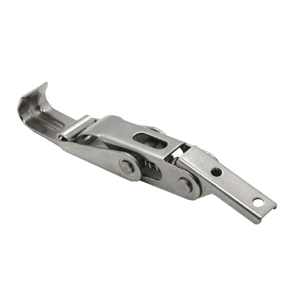 1 قطعة ضغط زنبركي بإبزيم قضيب شديد التحمل، SUS304 من الفولاذ المقاوم للصدأ، شكل مثلث للمزالج