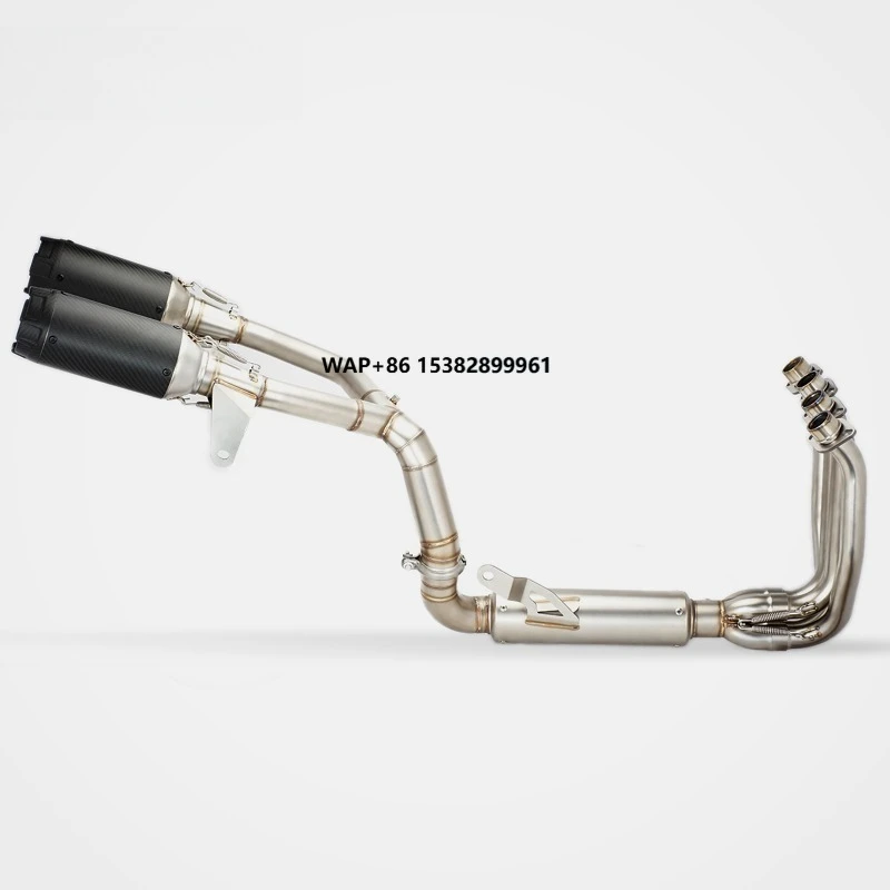 

Full Exhaust for 500SR 2024-2025 VOOM Short Carbon Fiber Stainless Steel Honeycomb Tip Sportbike Inline-Four Track