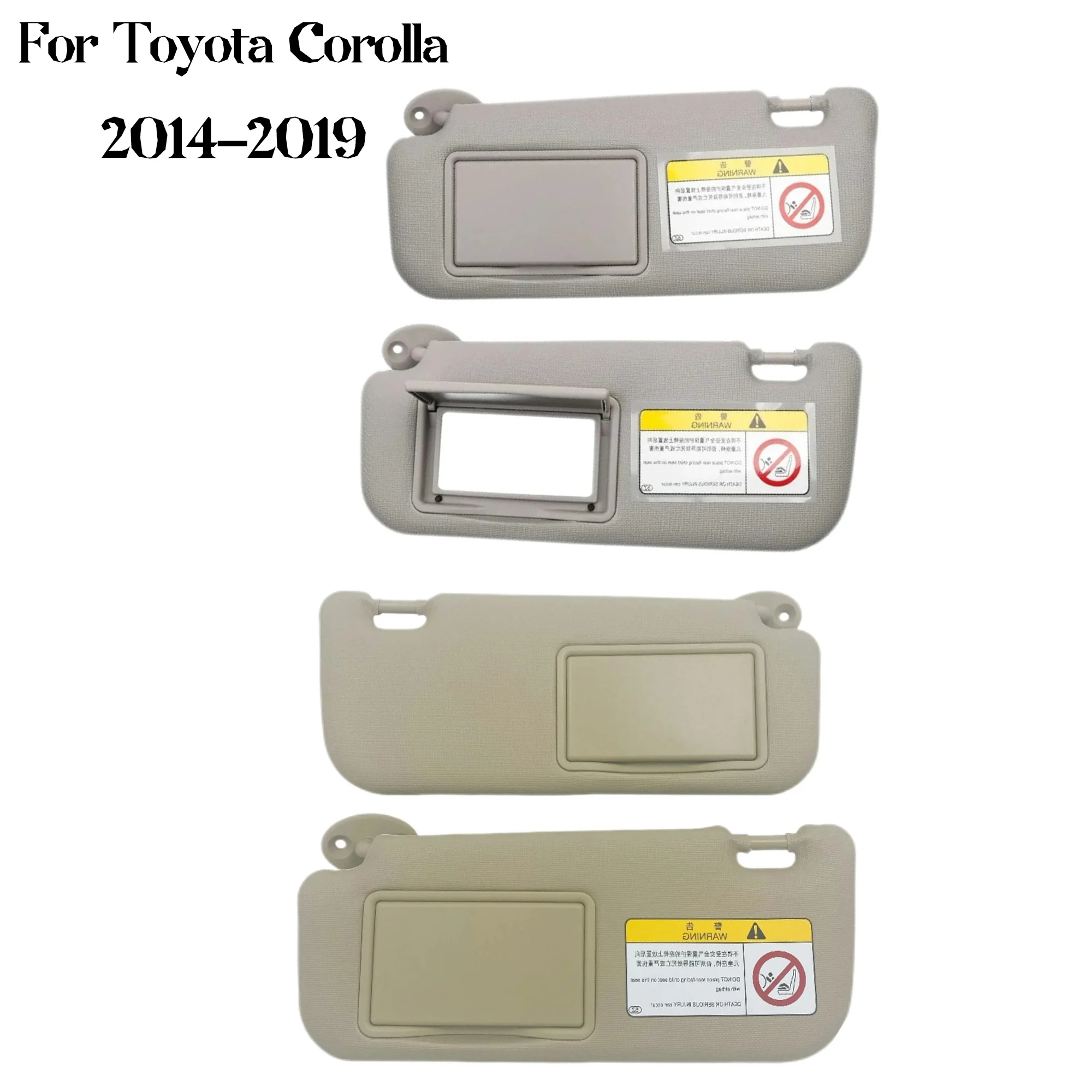 

Car Front Sun Visor Panel Sunshade Board Replacement Part Driver Passenger Side For Toyota Corolla 2014 2015 2016 2017 2018 2019
