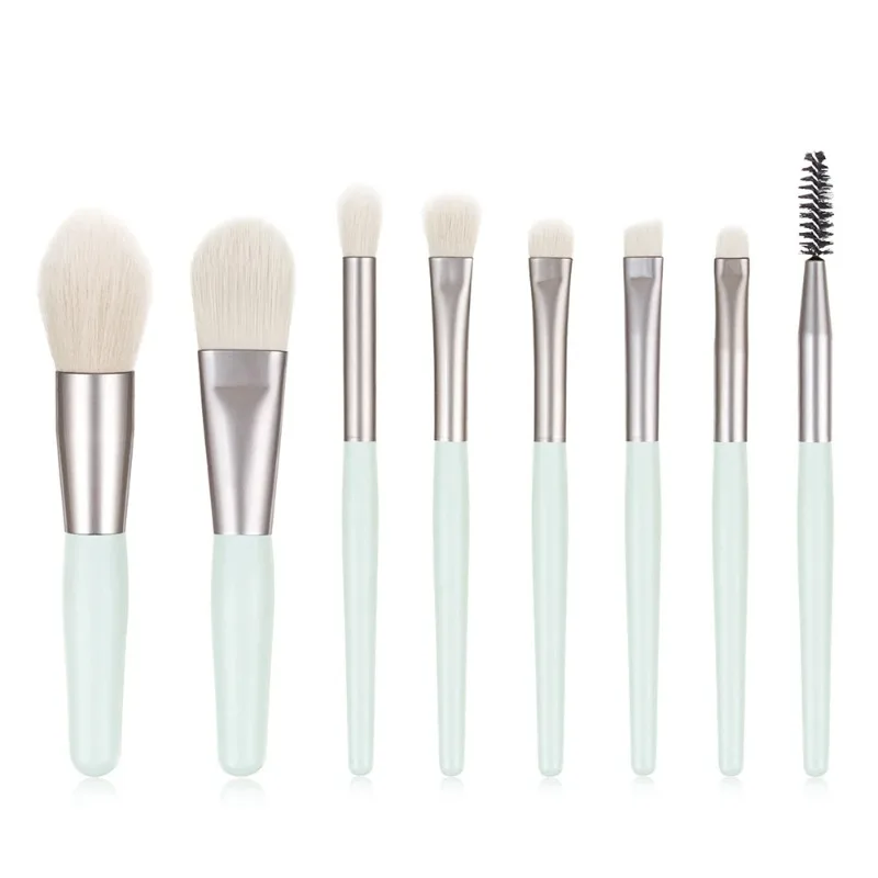 

Private Label 4colors 8pcs/set Makeup Brush Kit Portable Super Soft Eye Shadow Foundation Blending Beauty Make Up Tool Bulk