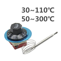30-110/50-300/ Centigrade Ceramic Base Mechanical Adjustable Thermostat Water Heater Temperature Switch For Electric Oven 1Pc