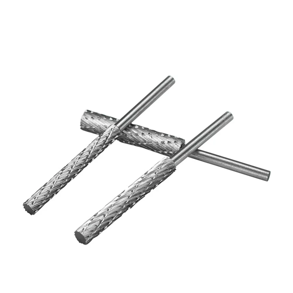 3/4/5/6MM Rotary Burrs Set High Speed Steel Rotary File For Milling Wood Cutter Drill Bit Engraving Bits Hand Tools