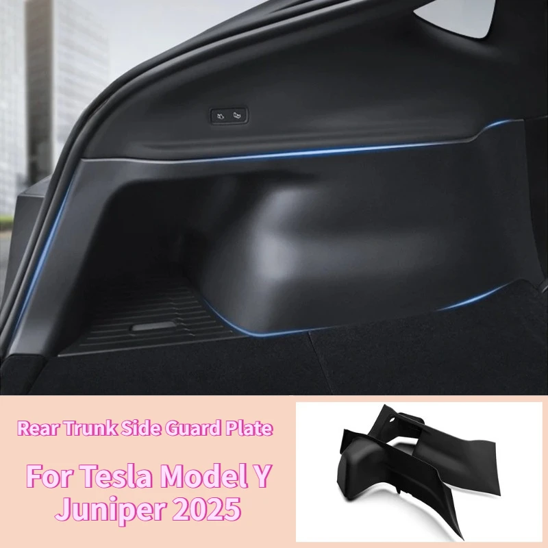 

Боковая противоударная накладка на задний багажник для Tesla Model Y Juniper 2021-2025, подкладка для багажника, противогрязная накладка, защитная пластина багажника, автомобильные аксессуары
