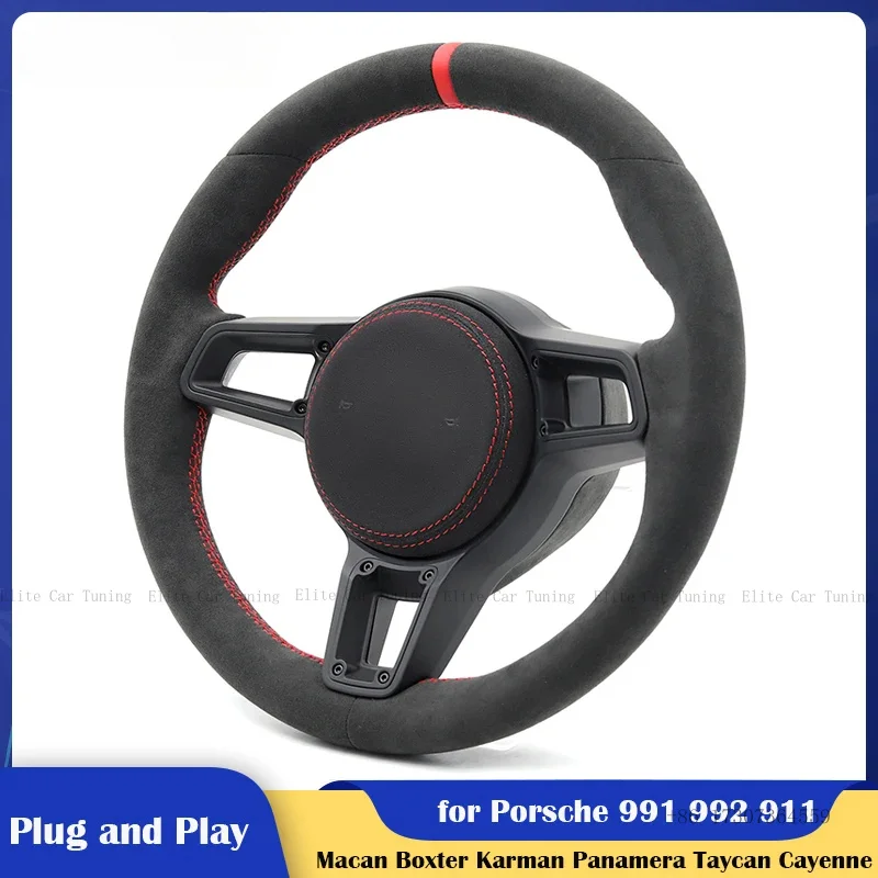 

Car Steering Wheel Manual Gear Change Style for Porsche Macan Panamera Taycan Cayenne Cayman 718 991 992 911 Boxter Karman