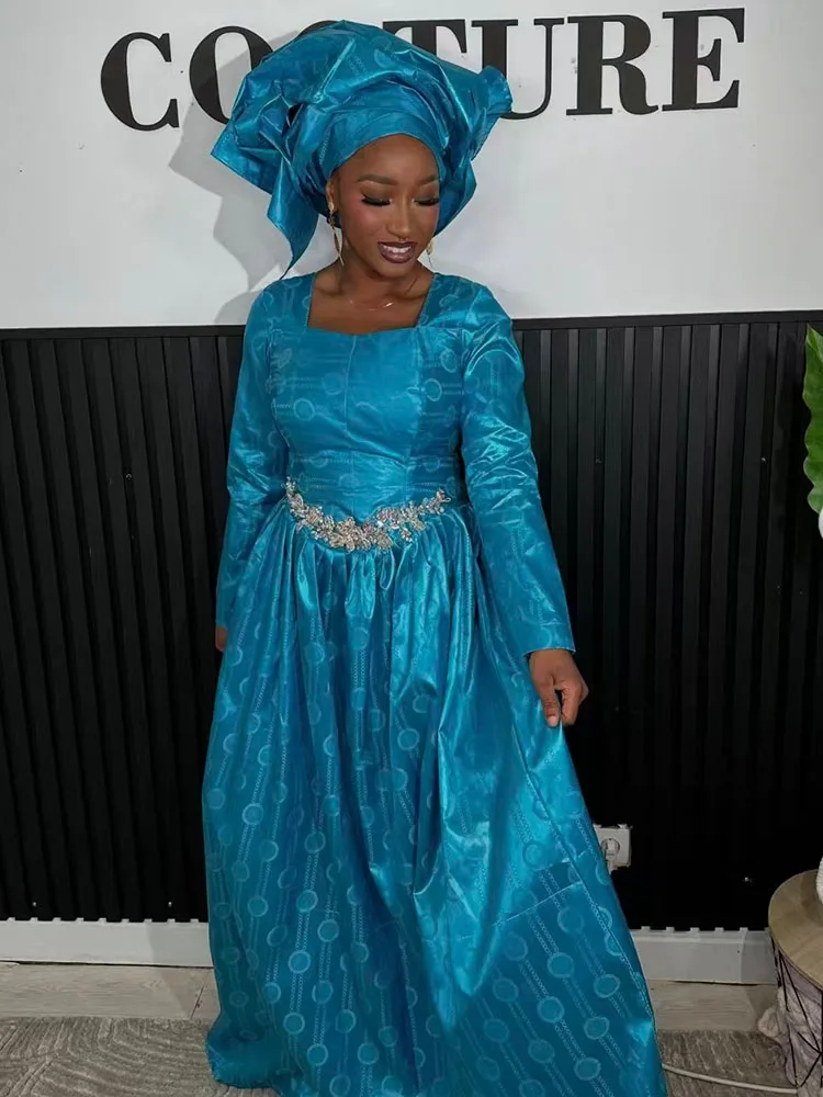 

African Bazan Style Custom New Dress Print Elegant Classic Plus Size Fit Four Seasons Carnival Party Gown