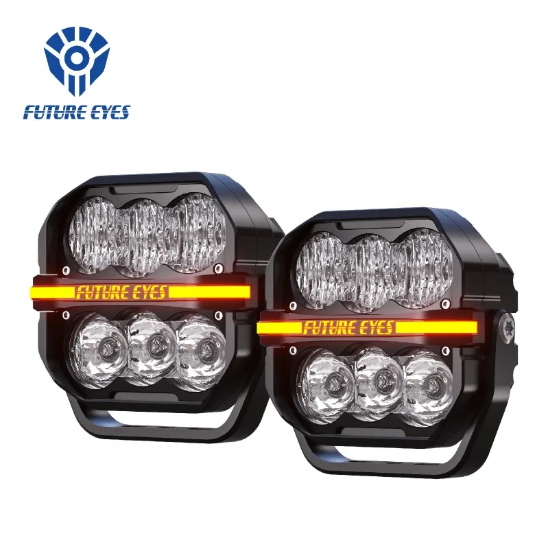 FUTURE EYES C6 4x4 Off Road Trail Driving Spot Lights Lights for Off Road Overland Car Modification  LED Light Kits