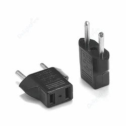 EU Plug Adapter 2Pin 4.0mm US To EU Plug Type C Power Conversion Socket American To European Russia Israel Travel Adapter