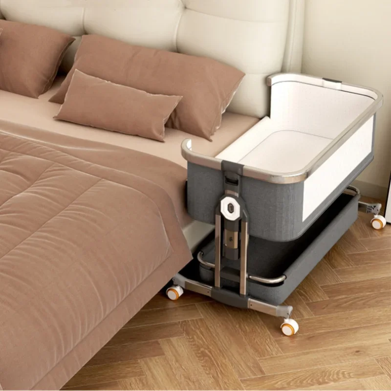 Portable Foldable Baby Crib - Multi-Functional Bassinet with Co-Sleeping Design, Convertible Newborn Bed for Home Travel