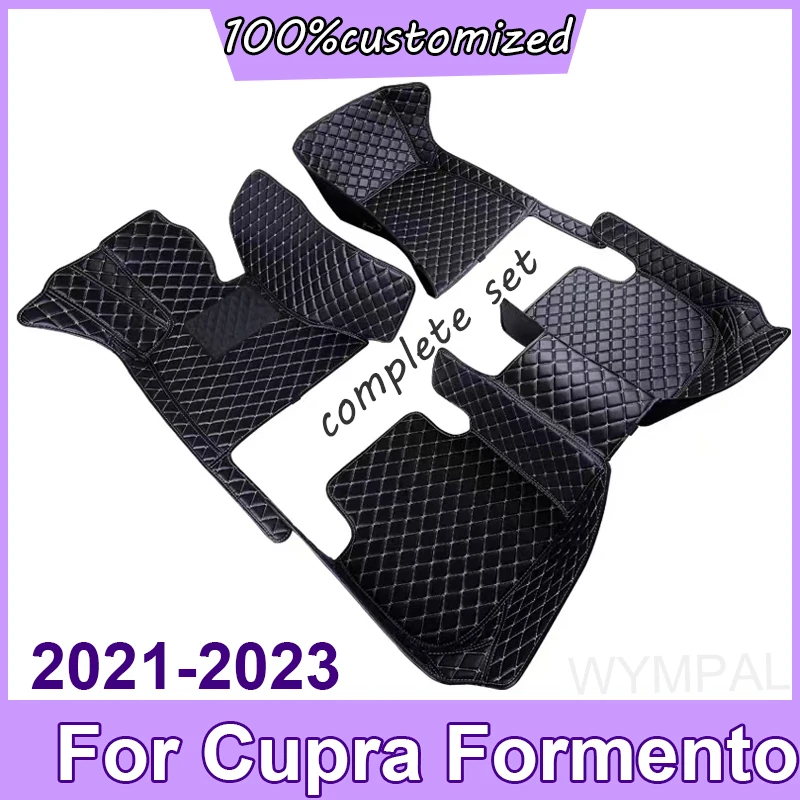 Hybrid Vehicle Car Floor Mats For Cupra Formentor V25 2021 2022 2023 Leather Car Mats Floor Tapetes Para Carro Car Accessories