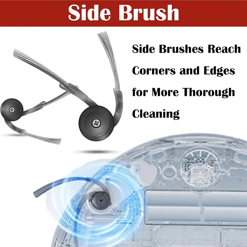 Запасные части JDZD для Super пылесоса Roborock Qrevo Curv/P20 Pro, основная боковая щетка, фильтры Hepa, тканевые мешки для пыли