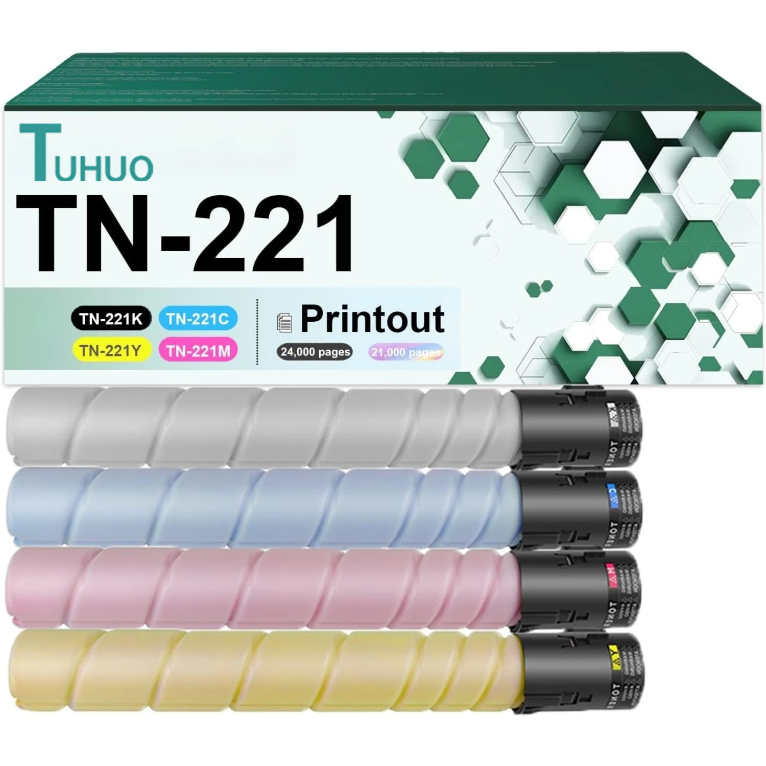 

Compatible For Konica Minolta TN221 Toner Cartridges For TN-221 Cartridges Fit for Konica Minolta Bizhub C227 C287 Printers