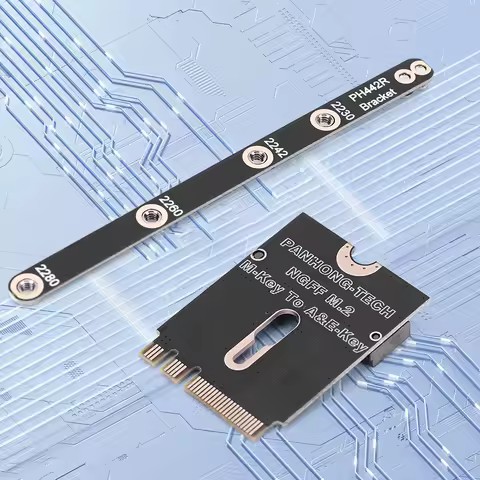 M.2 A+E To NVME SSD Adapter A/E Key To M Key PCIE 4.0 Riser Card NGFF A+E-Key Male To NVME M-key Female Extension