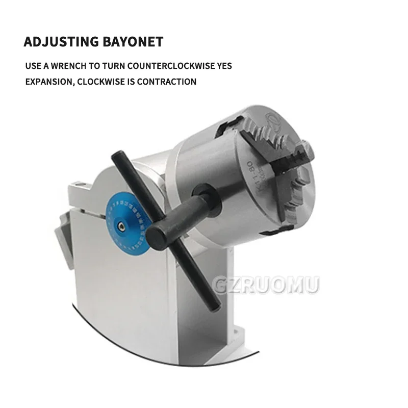 

D80 Rotary Axis Upgradeable Movable Platform Kit for Laser Marking Use Specially 600/900MM Length With Adjustable Tailstock