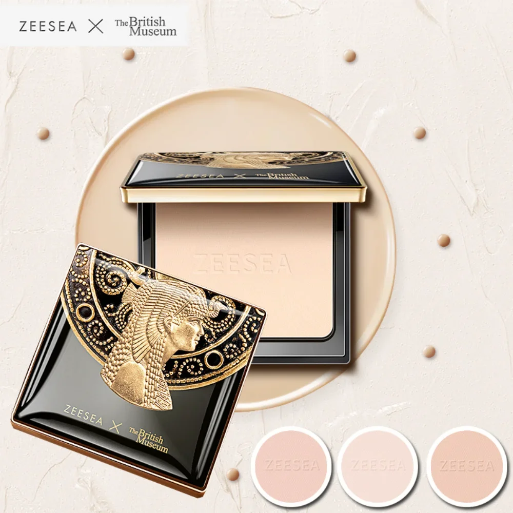 ZEESEA Pressed Powder Egyptian Queen Makeup Powder Matte Oil-Control Long-lasting Waterproof Concealer Korea Makeup Cosmetics