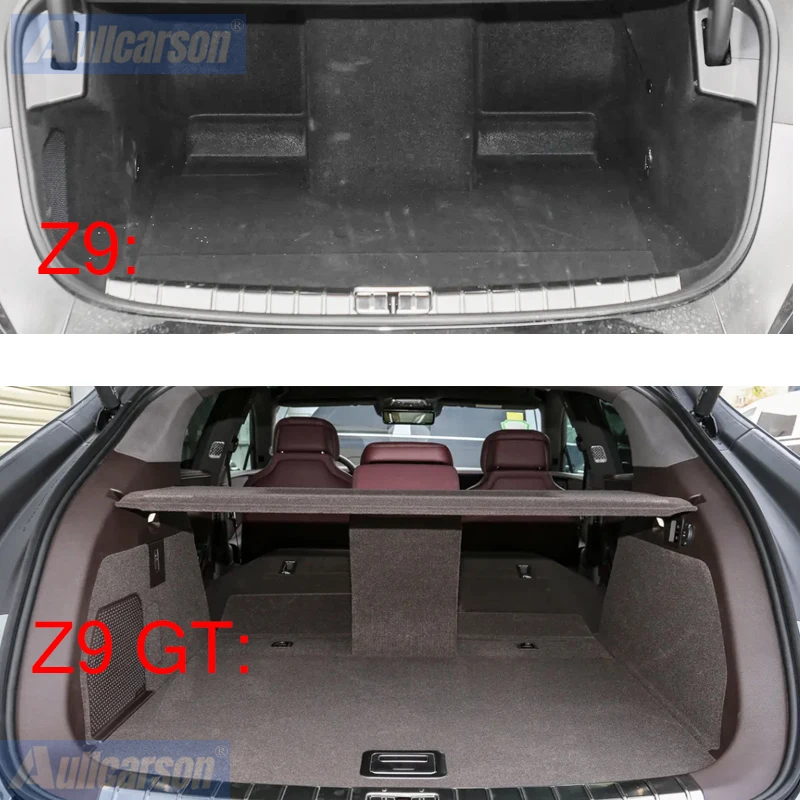 For Denza Z9 GT 2024 2025 Trunk Mats Fully Surrounded Leather Durable Cargo Liner Boot Salon Coverage Car Interior Accessories