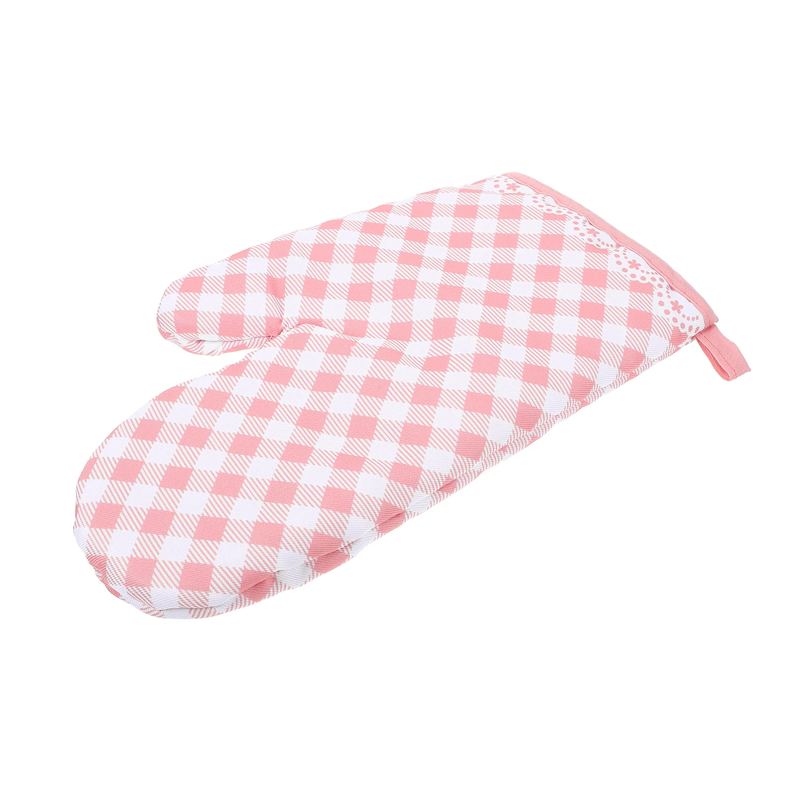 

Plaid Baking Gloves Kids Size Heat Resistant Mitten Microwave Oven Mitts Food Prep Thickened Perfect Home Kitchen
