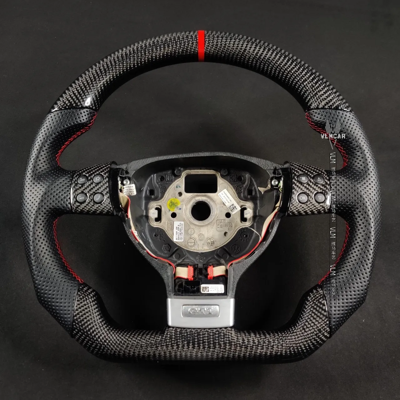 VLMCAR Carbon Fiber Steering Wheel Compatible For Volkswagen Golf 5 VW MK5 GTI DSG Hand Made Private Customization Spare Parts