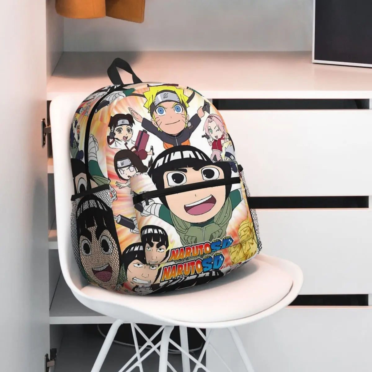 

Rock Lee Student Backpack School Bag Hiking Travel Daypack for Men Women Fashion Bookbag Shoulder Bags