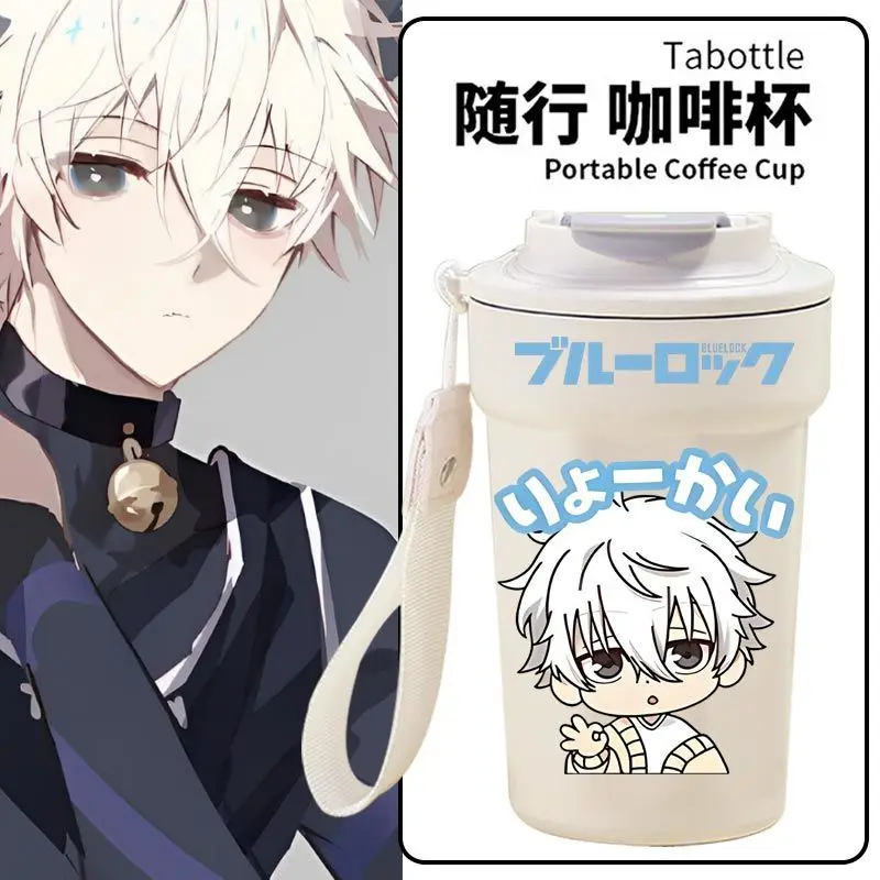 

BLUE LOCK 2025 Anime Game Cos Seishiro Nagi Itoshi Sae Isagi Yoichi Etc. Unisex Japanese Portable Campus Thermos Cup Present