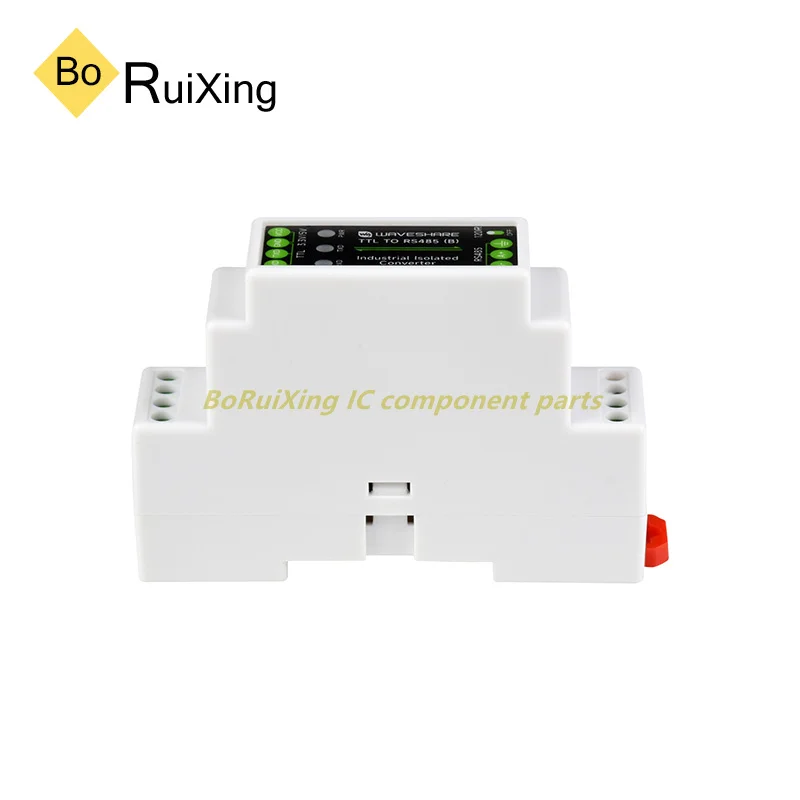 1PCS/LOT TTL-To-RS485-B Guide Rail TTL To RS485 Electrically Isolated Serial Port Converter Module 600W Anti Lightning And Surge