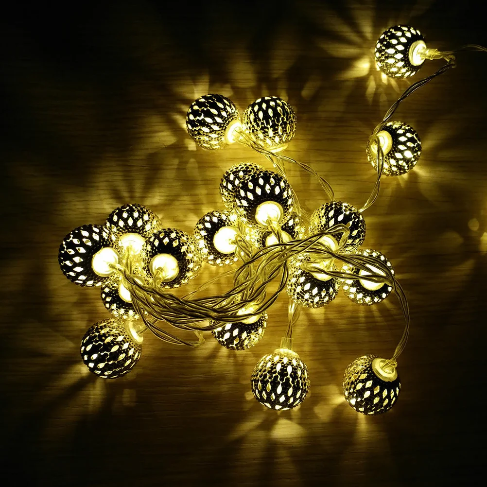LED غلوب سلسلة أضواء 20 لمبات الدافئة الأبيض LED الكرة سلسلة أضواء للخارجية داخلي حفل زفاف عيد الميلاد عطلة الديكور #4