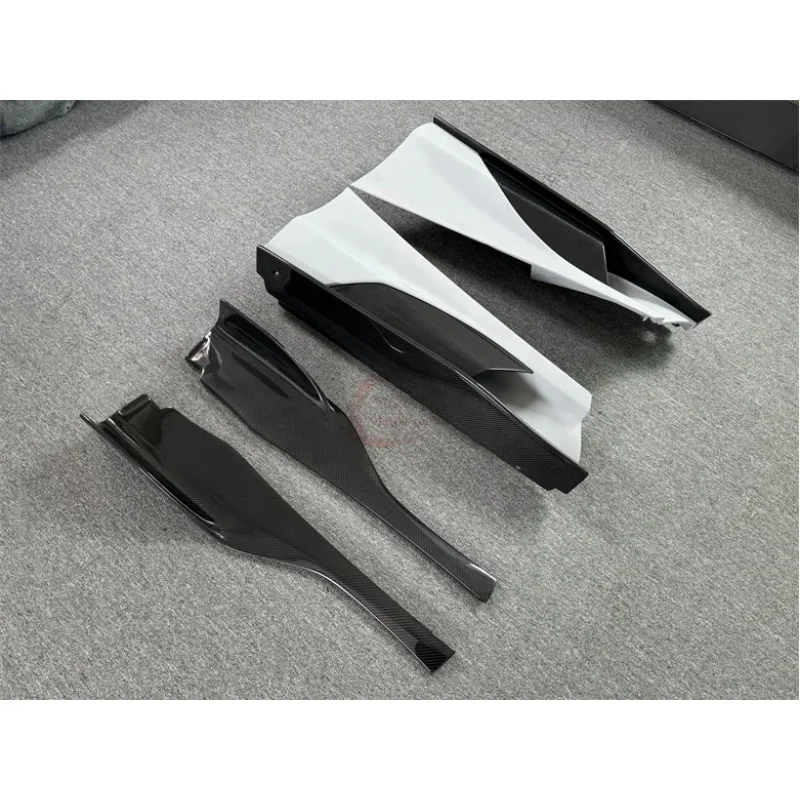 

Dry Carbon Fiber Side Skirt Side Spoiler Body Kit Fit 720S