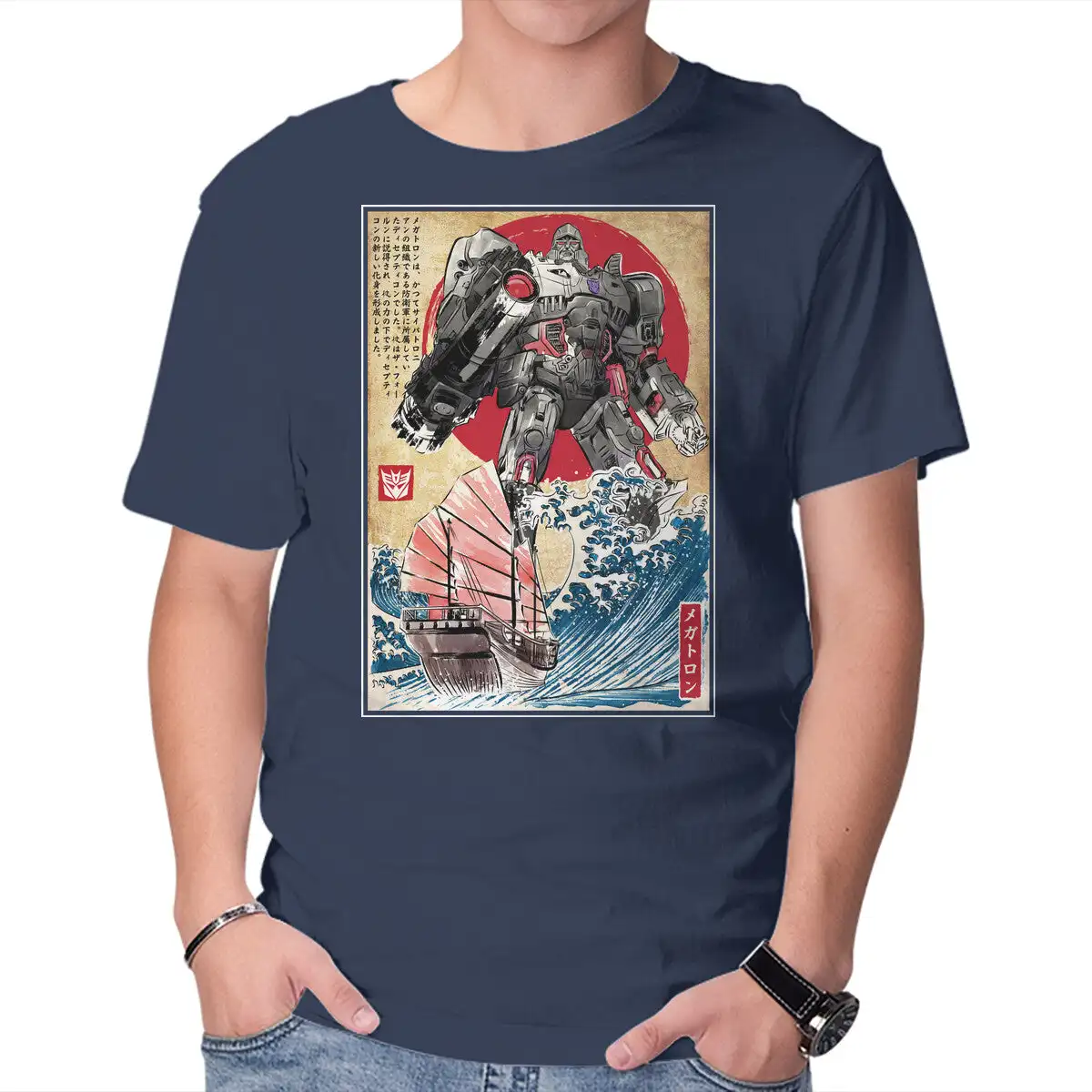 Megatron In Japan Anime Graphic T-shirts for Men Clothing Women Short Sleeve Tees Vintage High Quality 100%Cotton