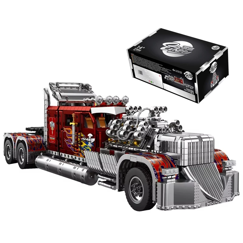 3485PCS Zware Vrachtwagen Model Bouwstenen Speelgoed Sets Desktop Ornamenten Voertuig Bakstenen Voor Kinderen Volwassen Verjaardag Kerstcadeaus